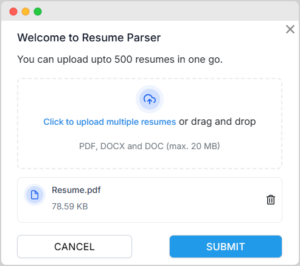 AI Resume Formatting - Upload Resume - HireLakeAI